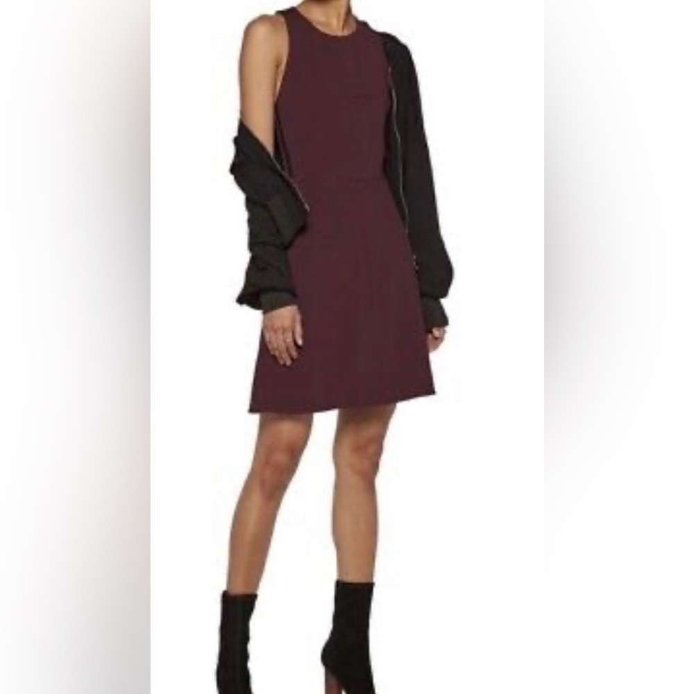 Rag & Bone Sabina Fit And Flare Dress in Port Size 6
